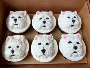 Dog breed cupcakes