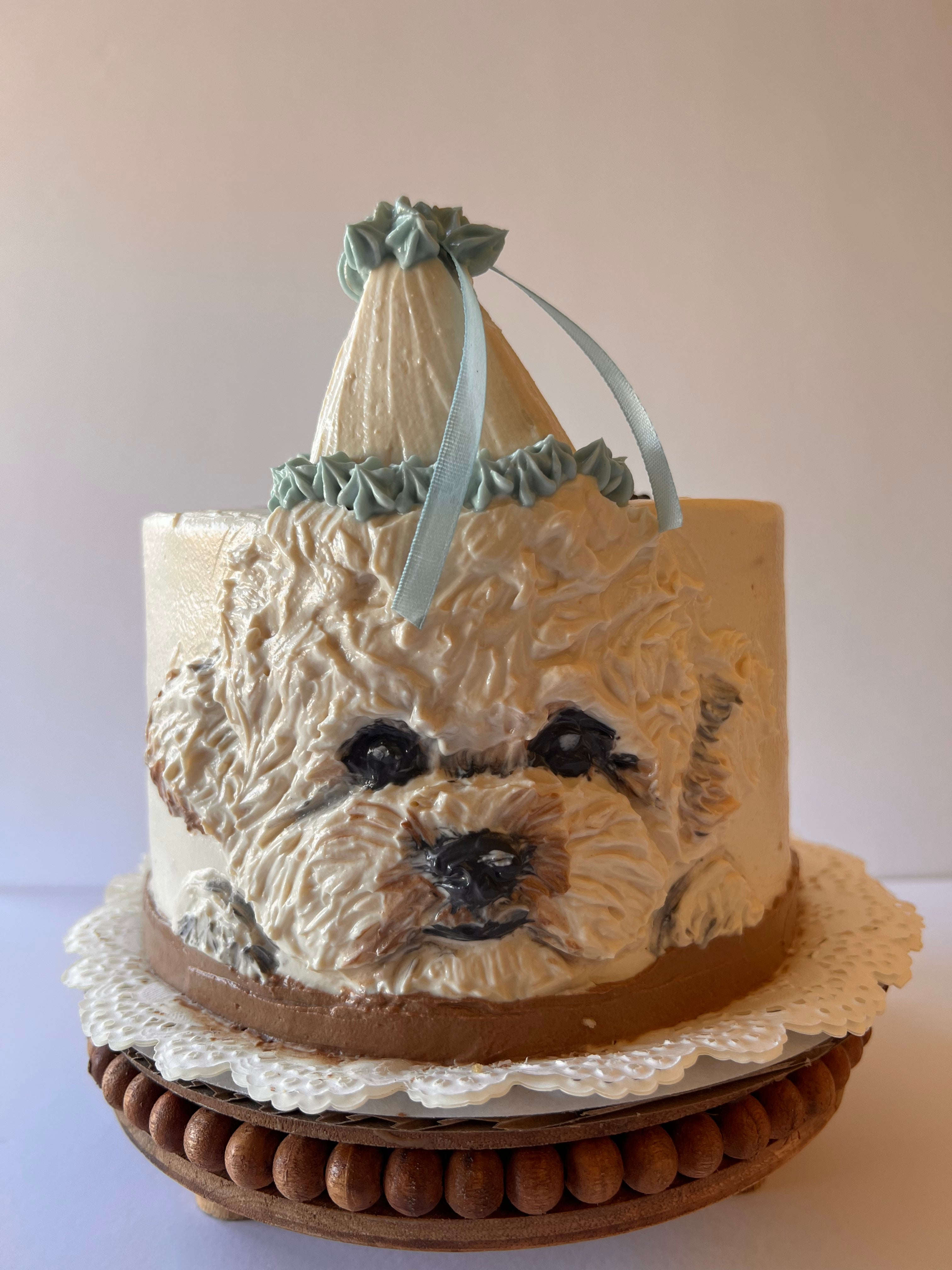 Dog art cake